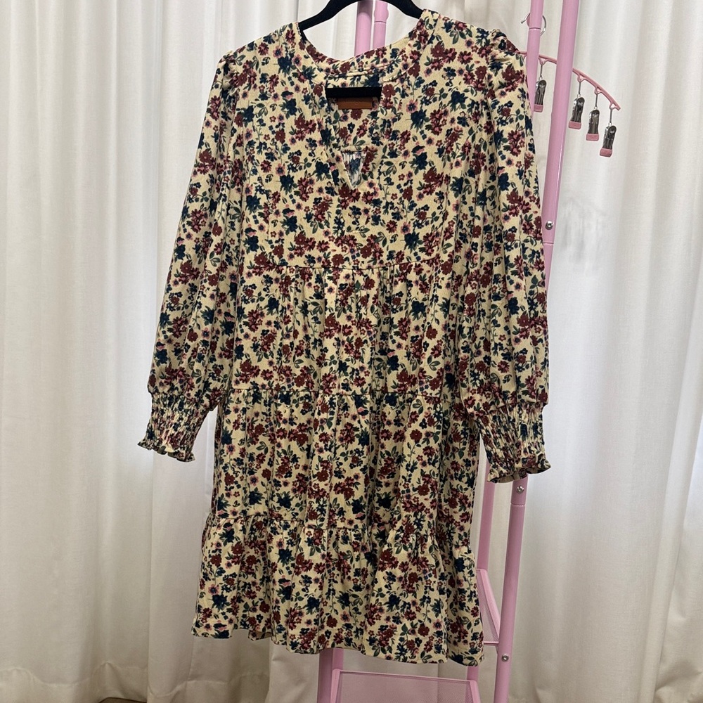 Umgee Multicolor Floral Knit Dress